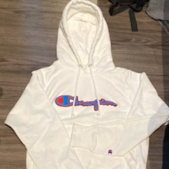 X-Small White Champion Hoodie - Picture 2 of 3